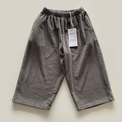 2-3Y Next brown ribbed wide leg trousers BNWT