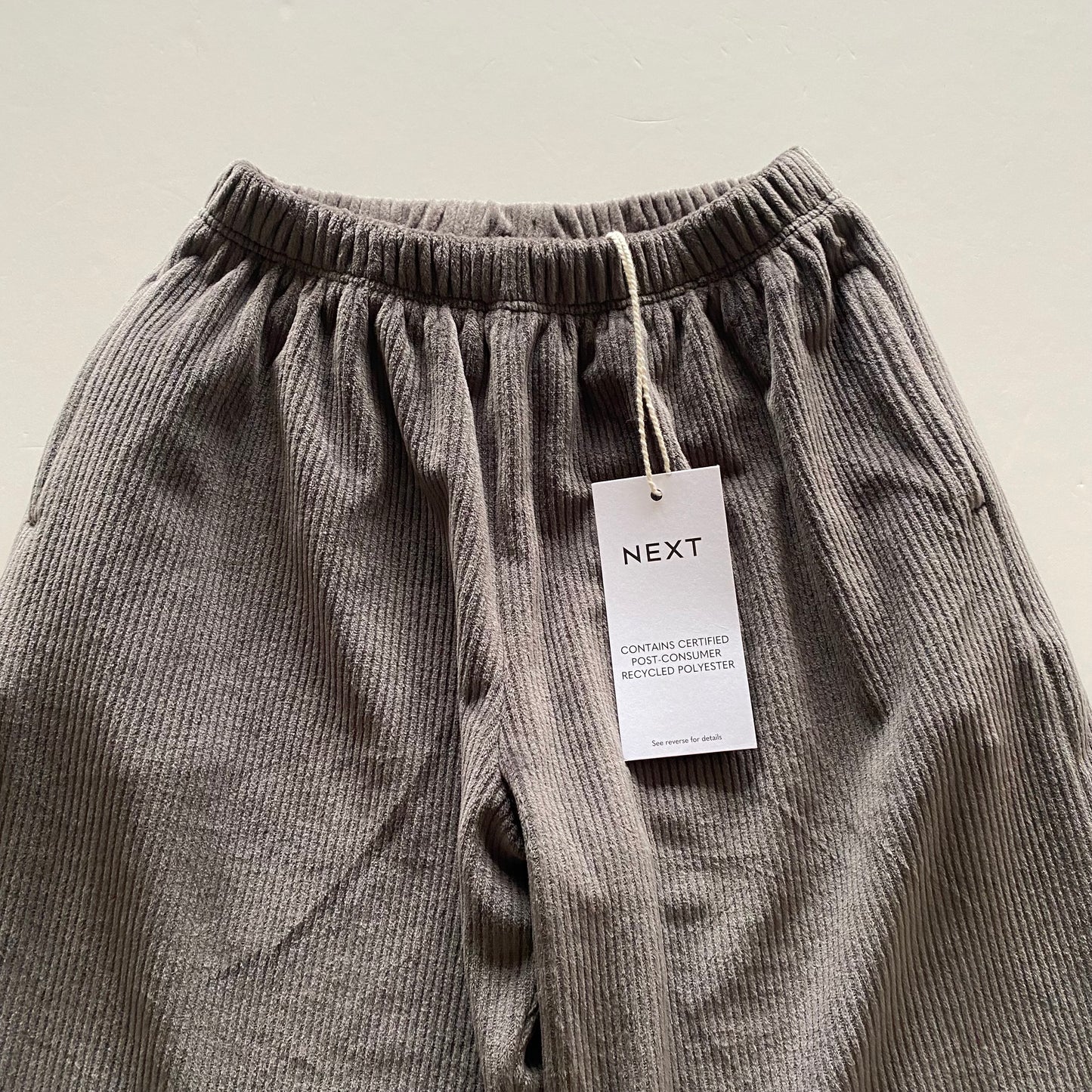 2-3Y Next brown ribbed wide leg trousers BNWT