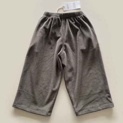2-3Y Next brown ribbed wide leg trousers BNWT