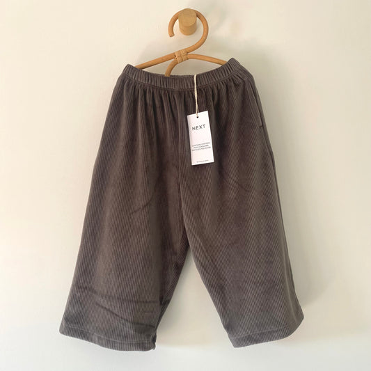 2-3Y Next brown ribbed wide leg trousers BNWT