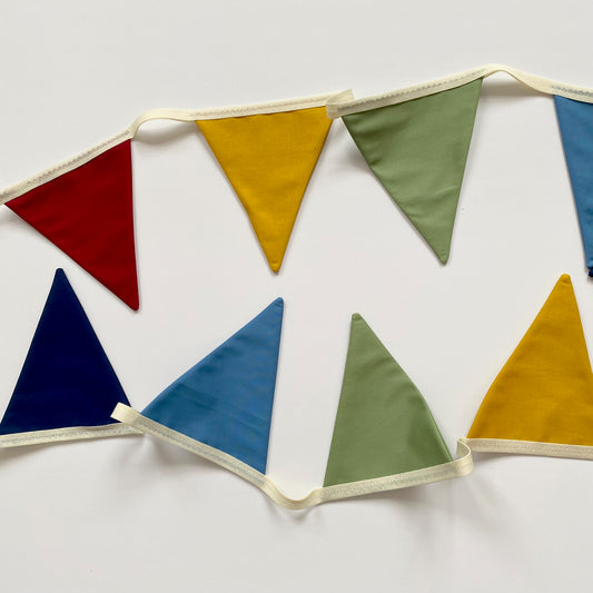 Rainbow bunting banner