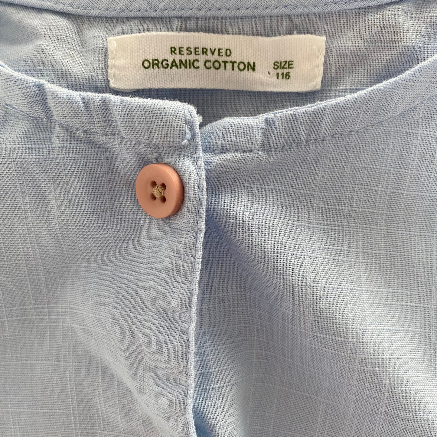 5-6Y Reserved blue tie shirt