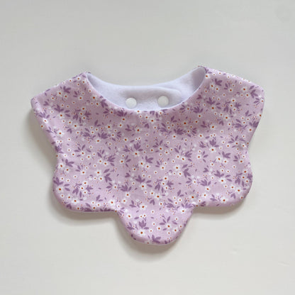 Choice of ditsy scallop bib