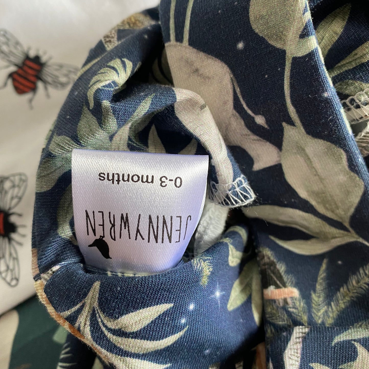0-3M navy safari dungarees