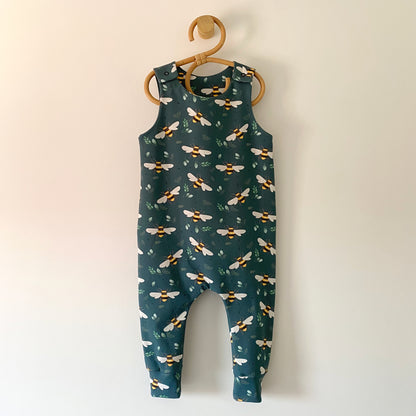 12-18M teal bee romper