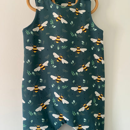 12-18M teal bee romper