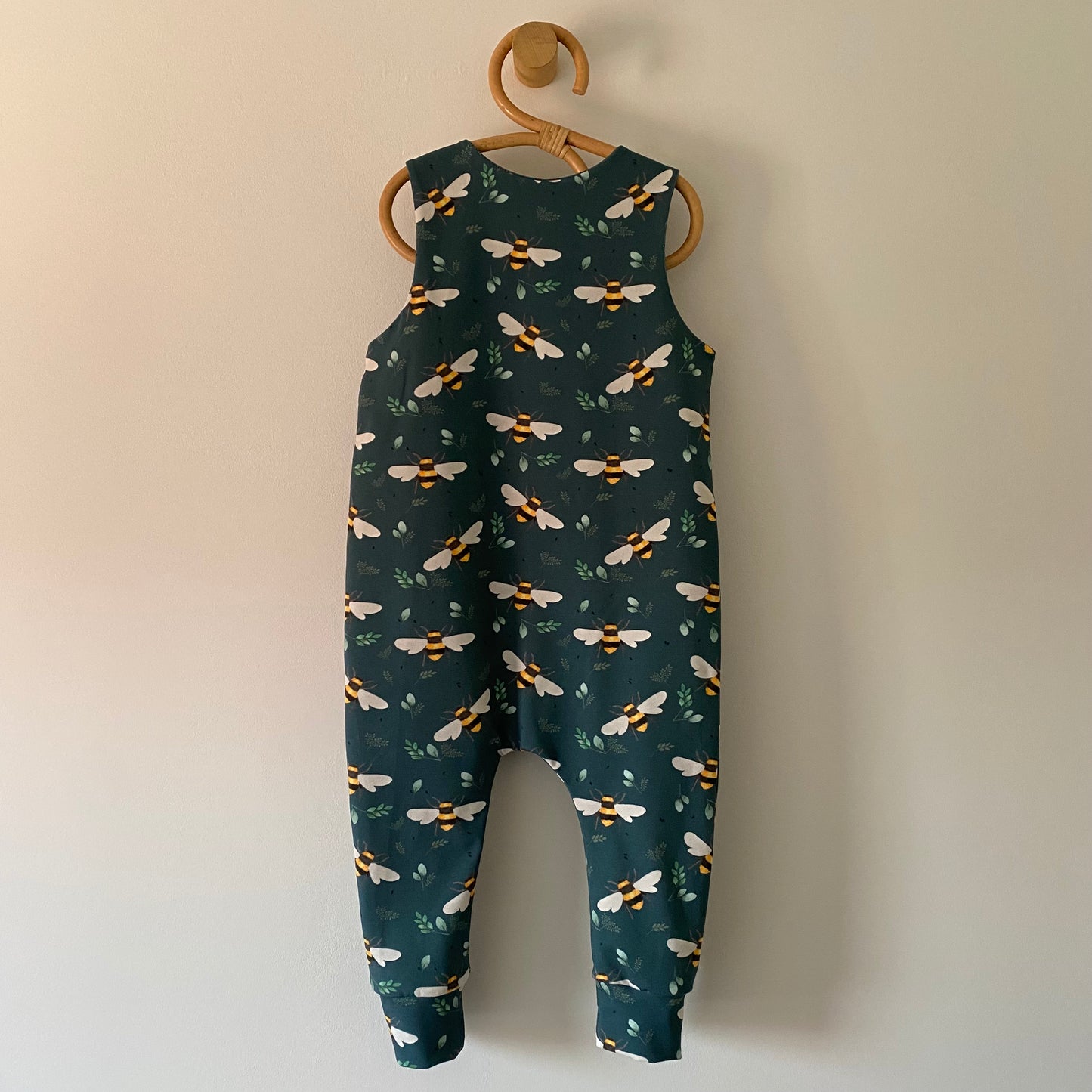 12-18M teal bee romper