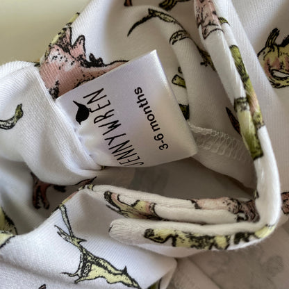 3-6M jurassic romper