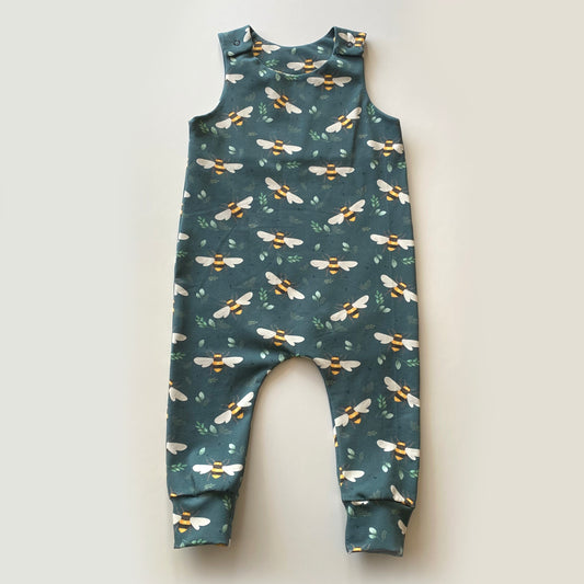 12-18M teal bee romper