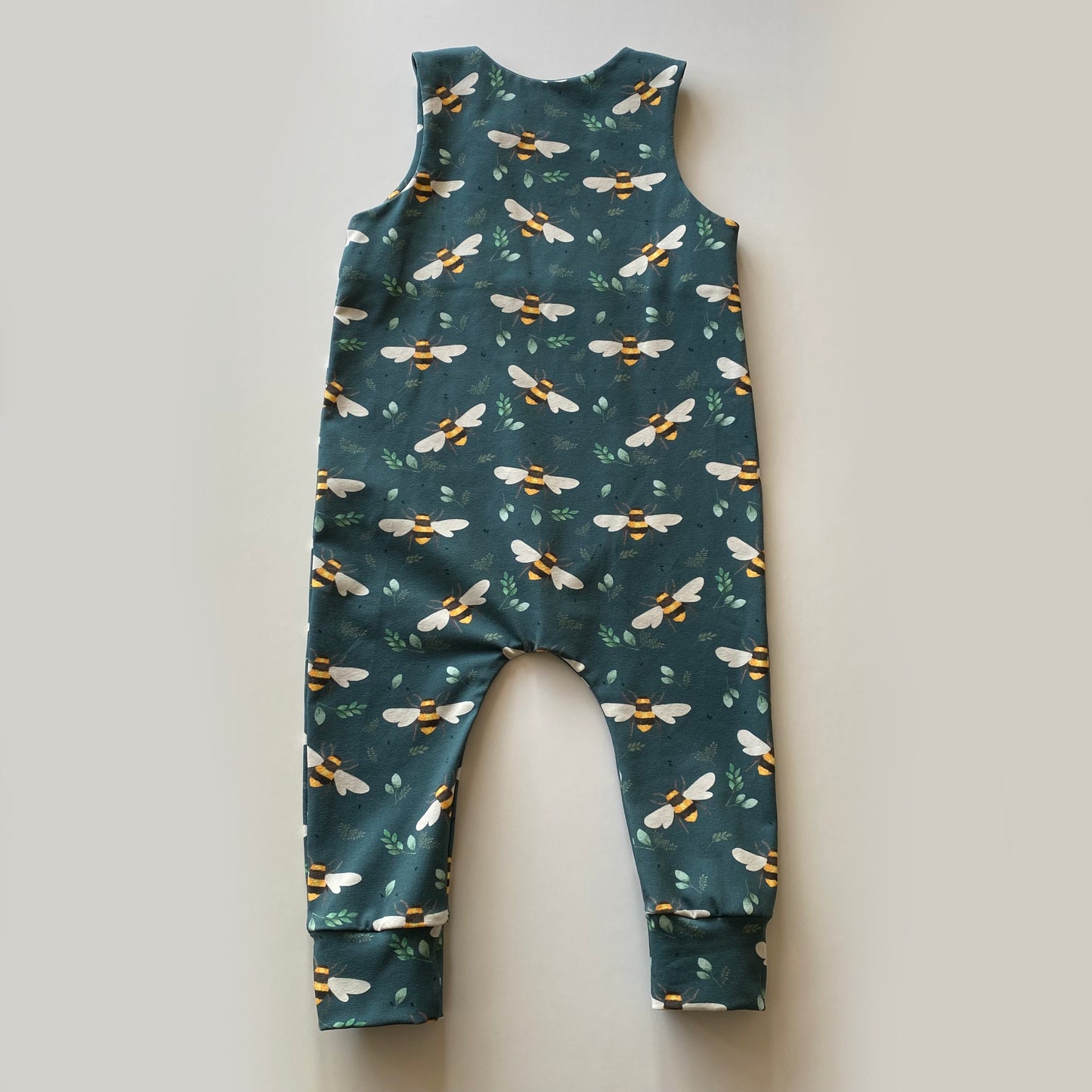 12-18M teal bee romper