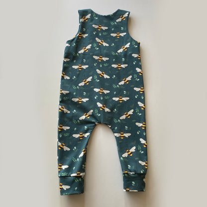 12-18M teal bee romper