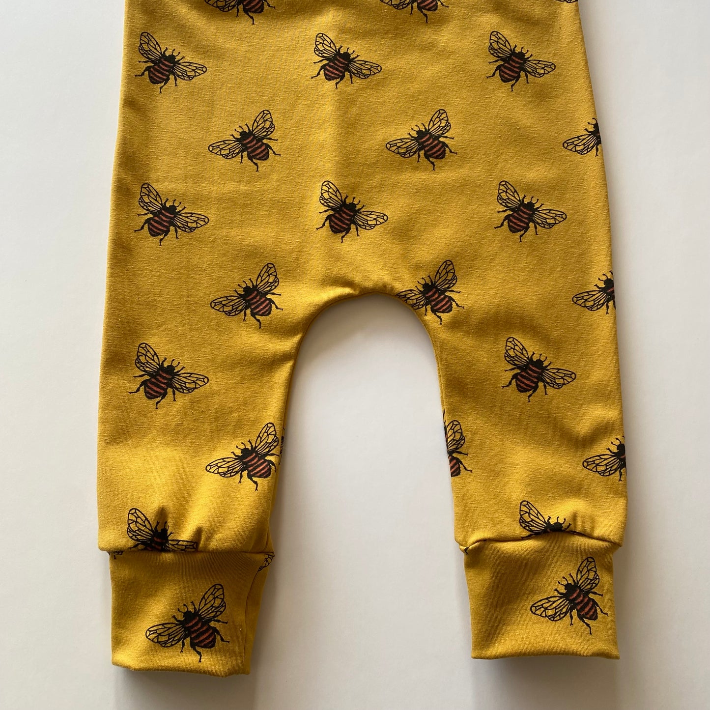 12-18M mustard bee dungarees