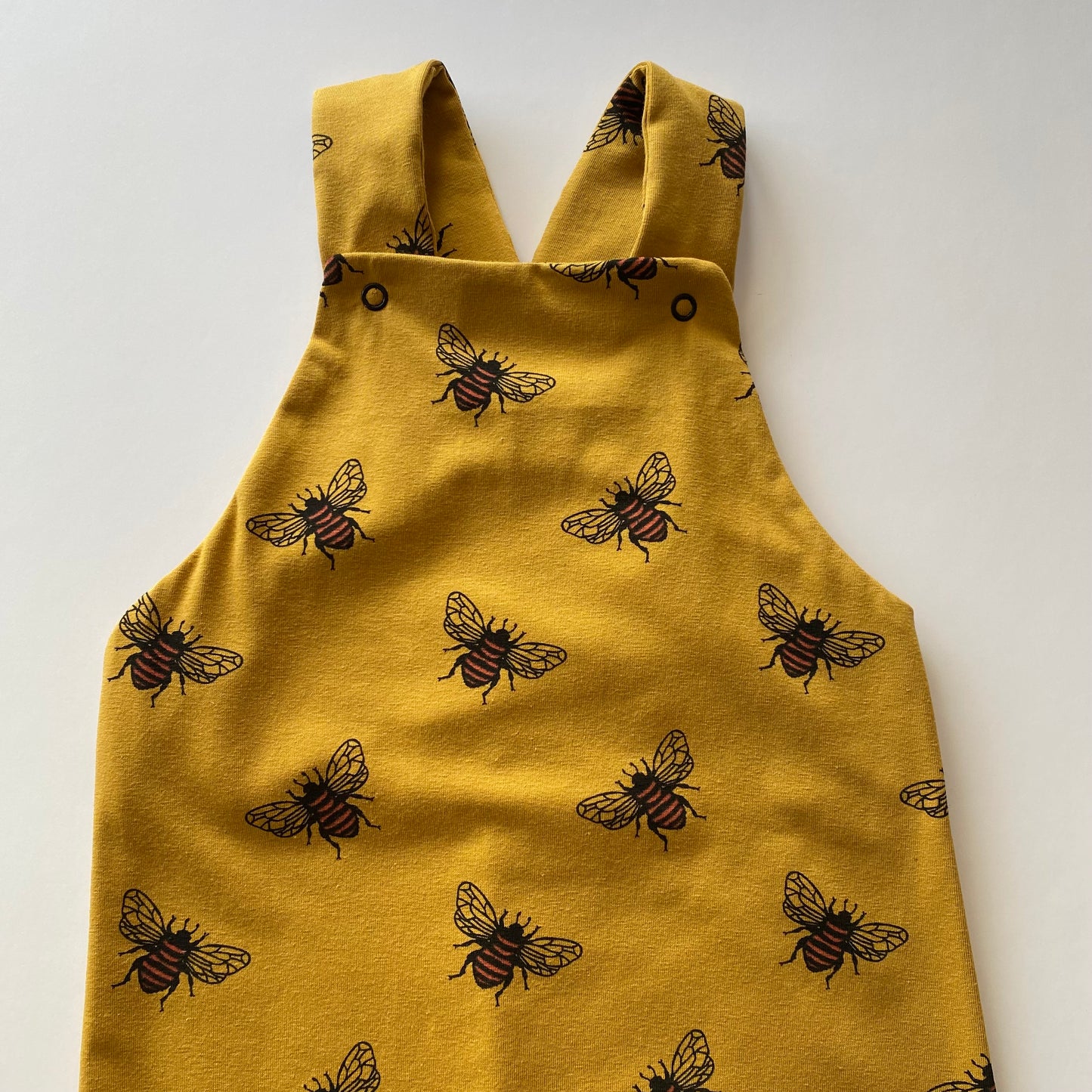 12-18M mustard bee dungarees