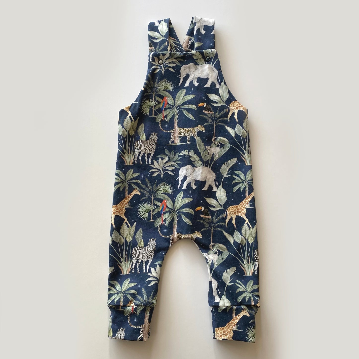 0-3M navy safari dungarees