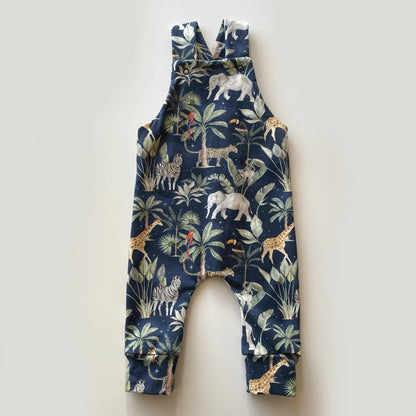 0-3M navy safari dungarees