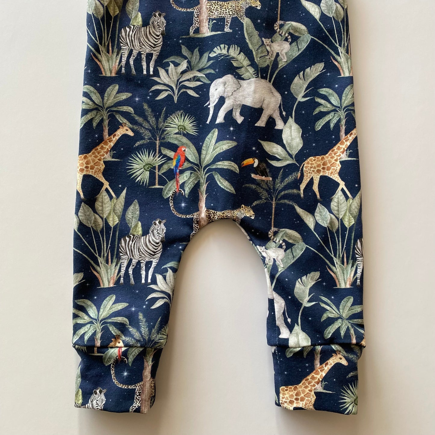 0-3M navy safari dungarees