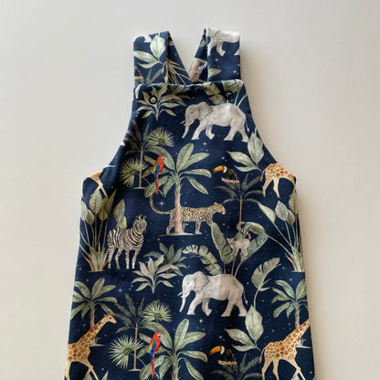 0-3M navy safari dungarees