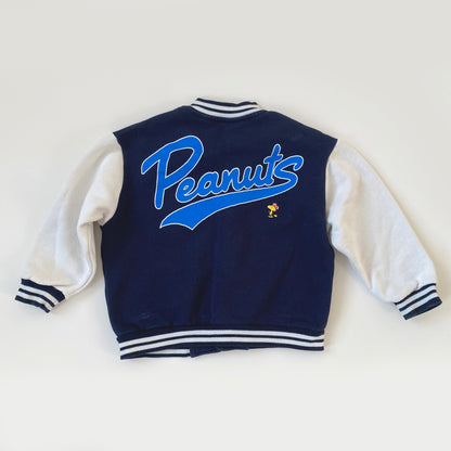 4-5Y Zara Peanuts navy varsity jacket