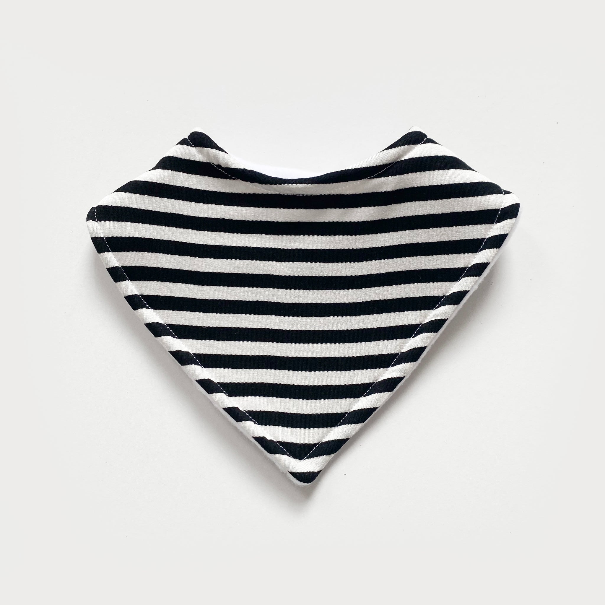 Black stripe bandana bib