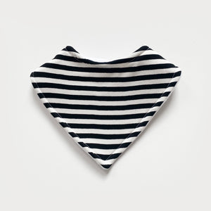 Black stripe bandana bib