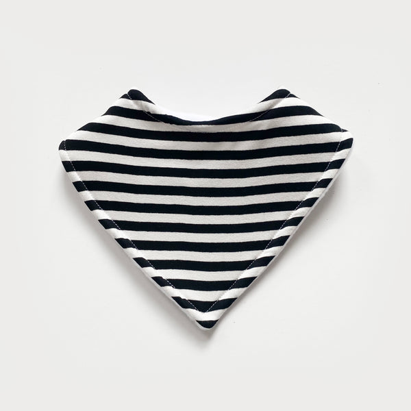 Black stripe bandana bib