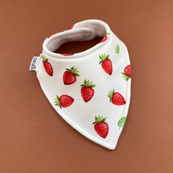 Strawberry bandana bib
