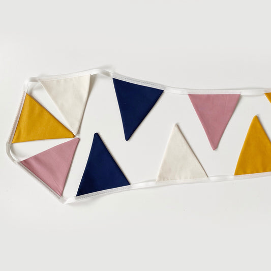 Rainbow bunting banner