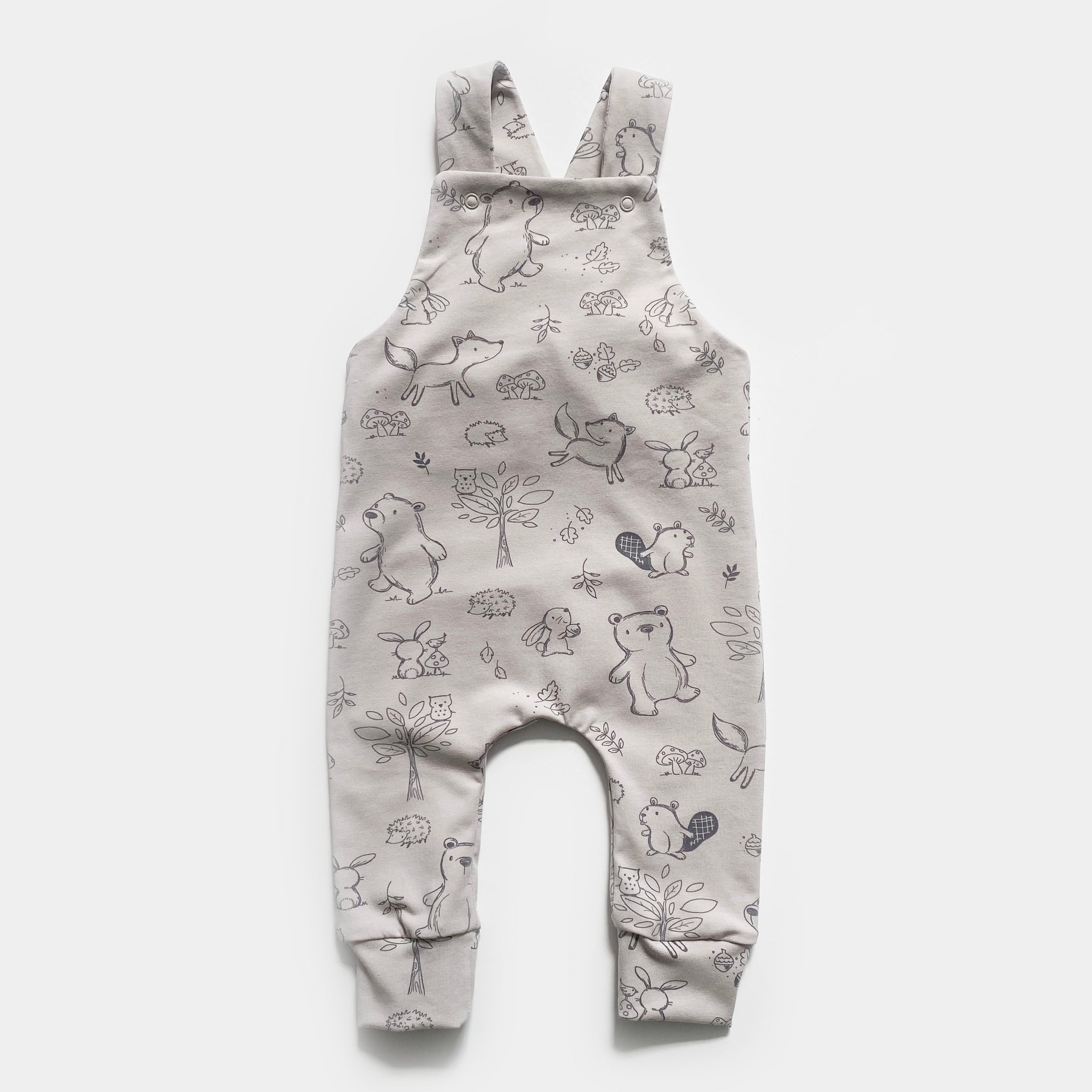 Sand woodland dungarees