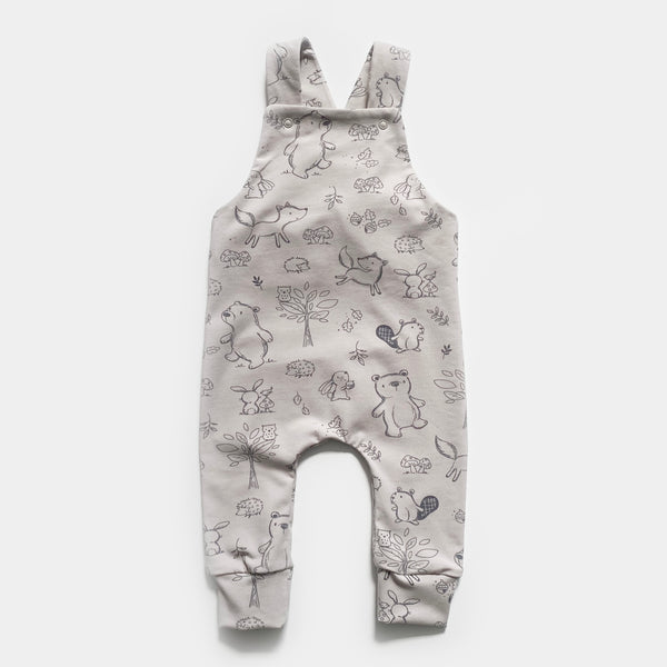 Sand woodland dungarees
