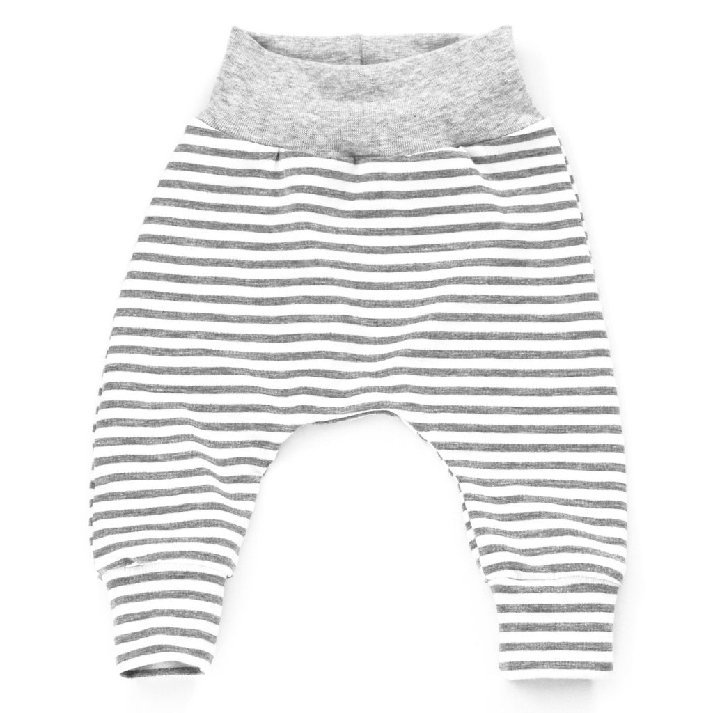Grey stripe harem leggings