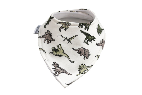 Jurassic bandana bib