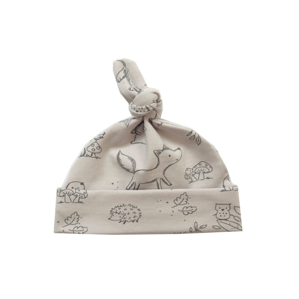 Sand woodland knot hat