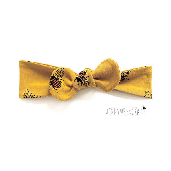 Mustard bee headband