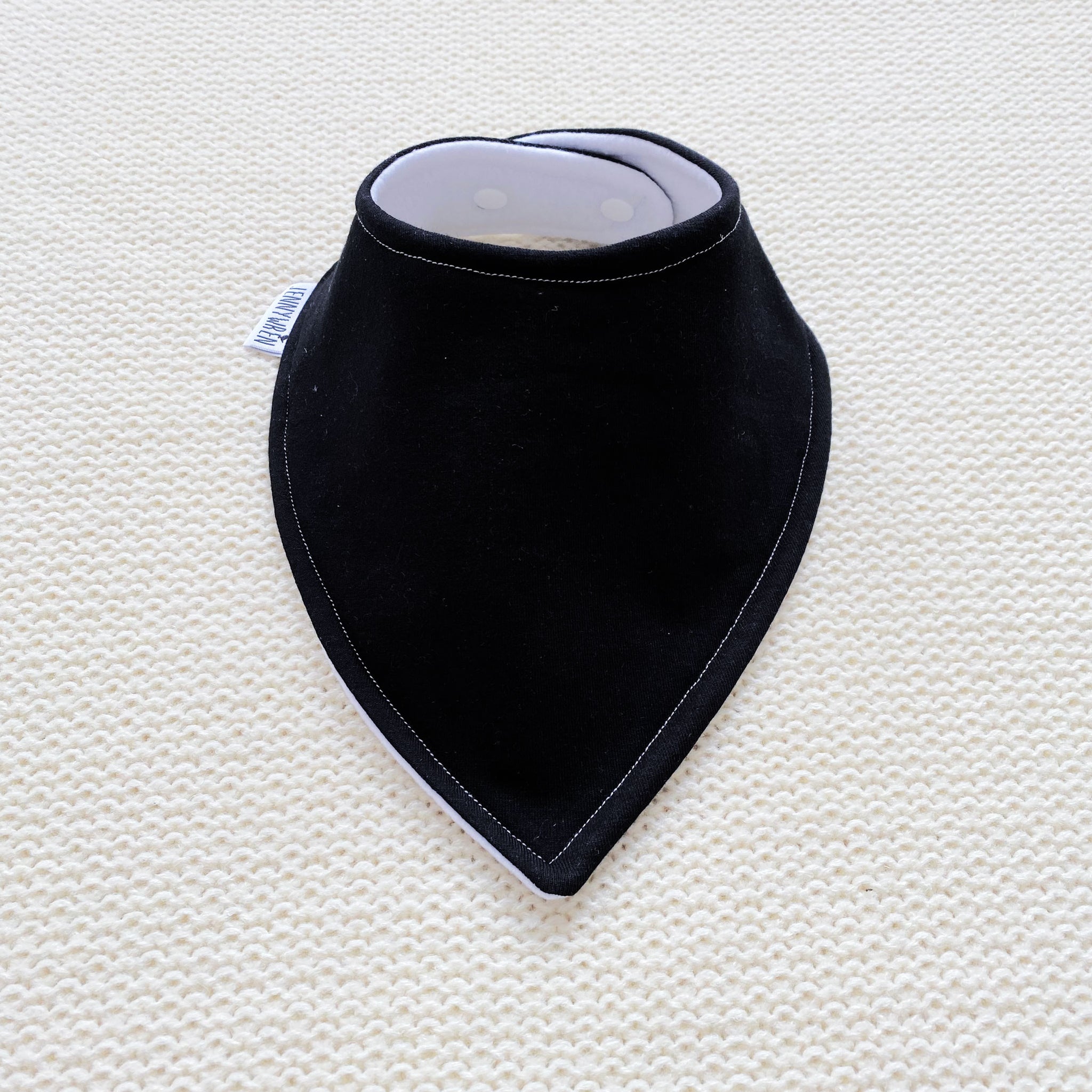 Black bandana bib