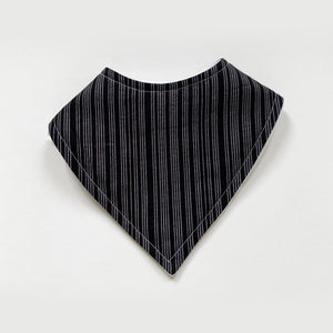 Black stripe bandana bib