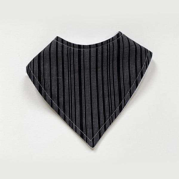 Black stripe bandana bib