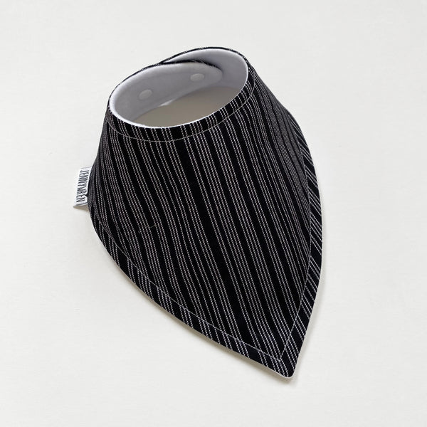 Black stripe bandana bib