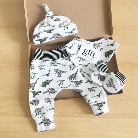 Jurassic set with mittens