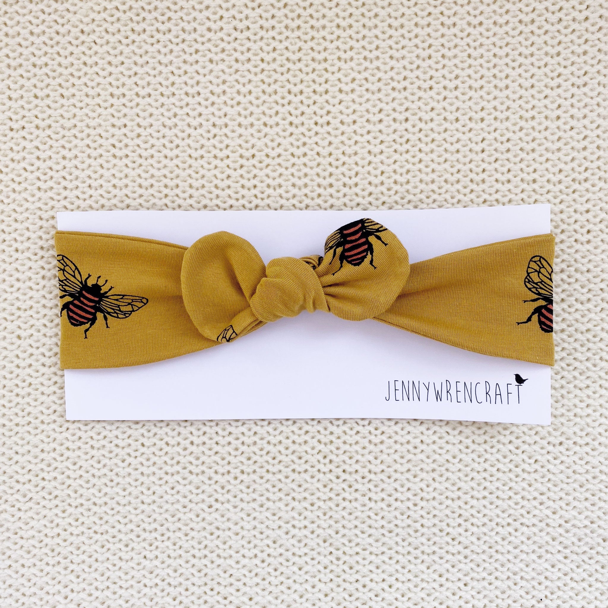 Mustard bee headband