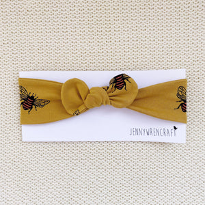 Mustard bee headband