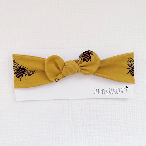 Mustard bee headband