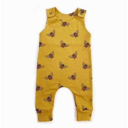 Mustard bee romper