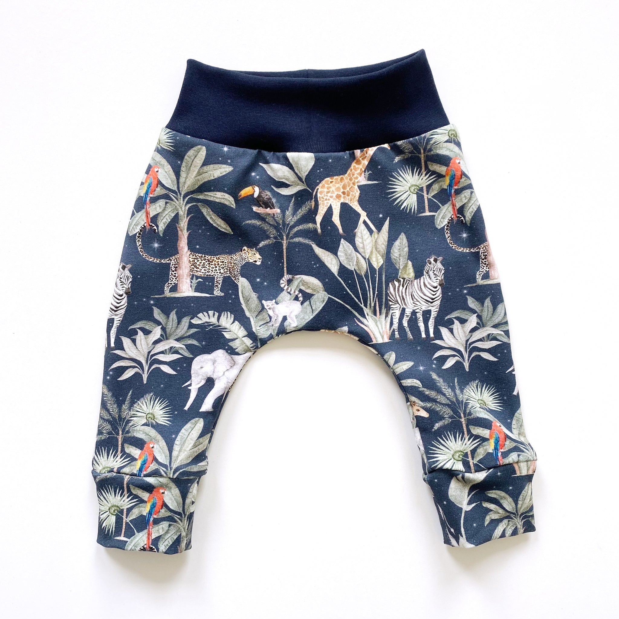 Navy safari harem leggings
