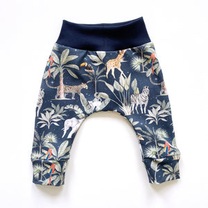 Navy safari harem leggings