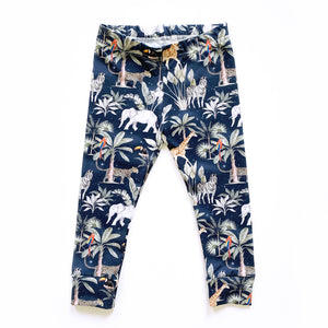 Navy safari slim fit leggings
