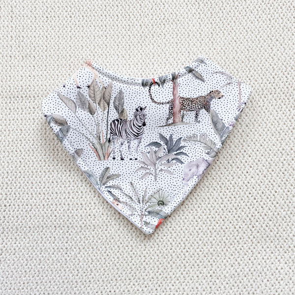 Neutral safari bandana bib
