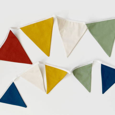 Rainbow bunting banner