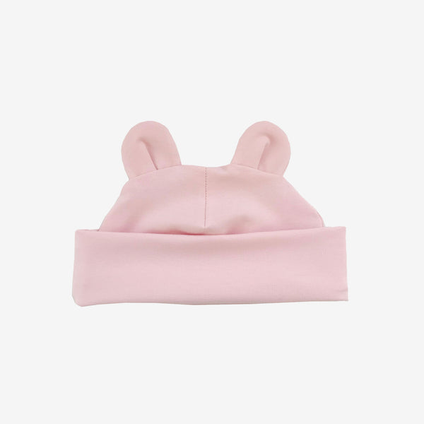 Dusky pink bear hat