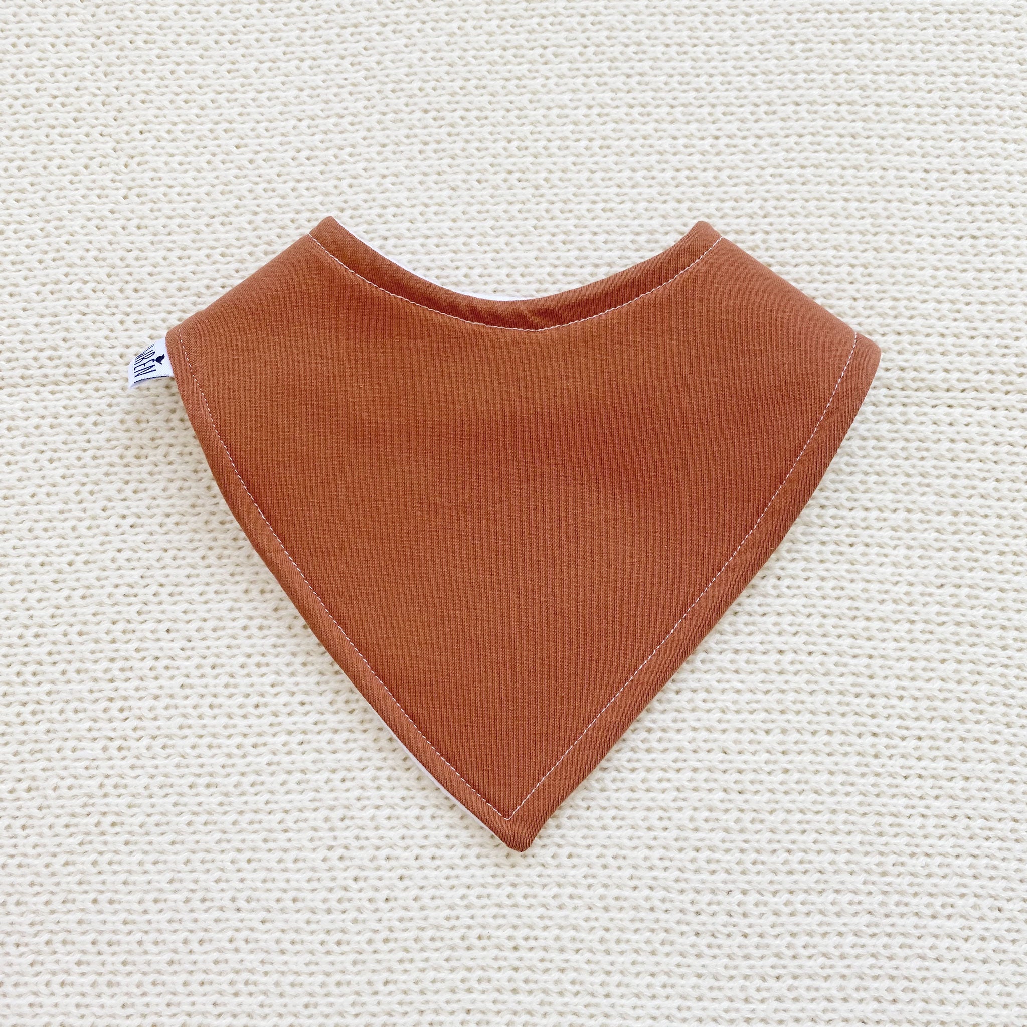 Rust bandana bib