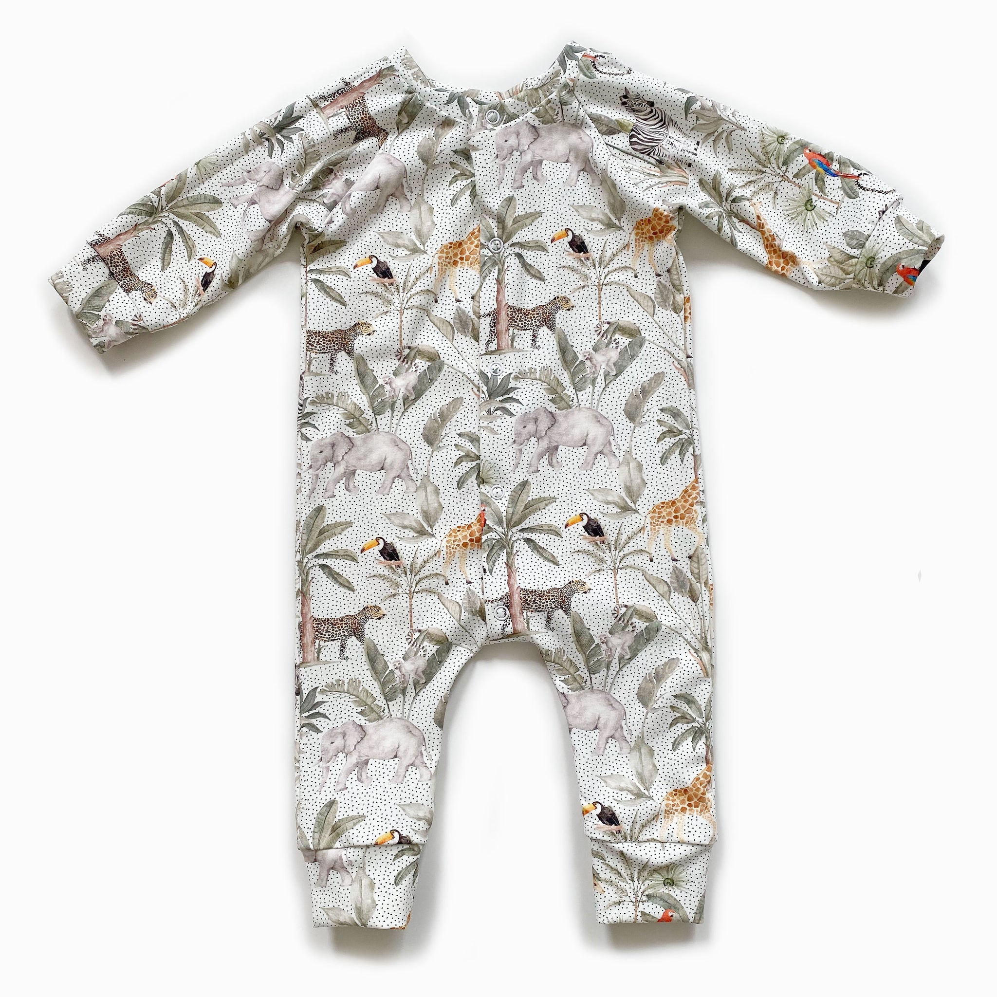 Neutral safari babygrow